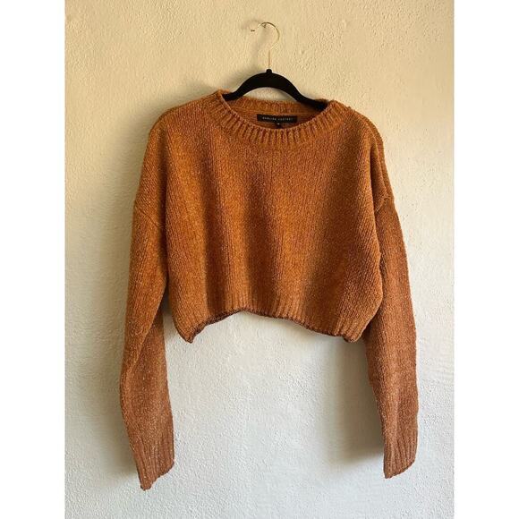 Anthropologie English Factory Woman Cropped Knit Metallic Sweater , Siz… - Picture 4 of 11